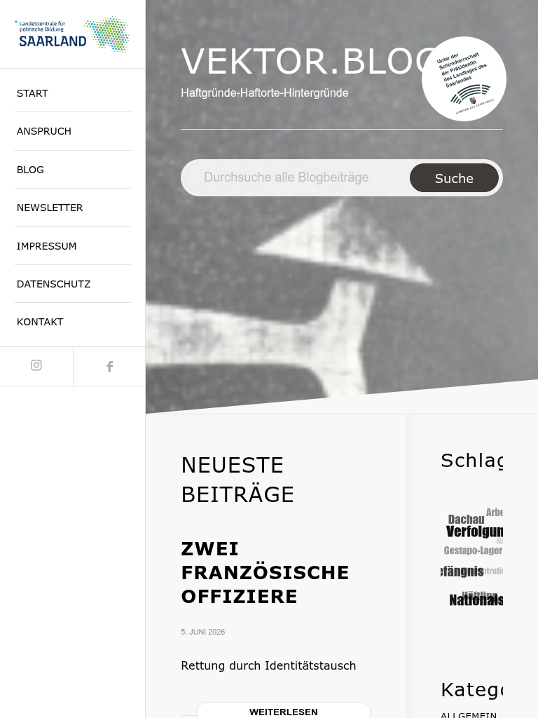 Landeszentrale für politische Bildung Saarland – vektor.blog – Tablet-Ansicht