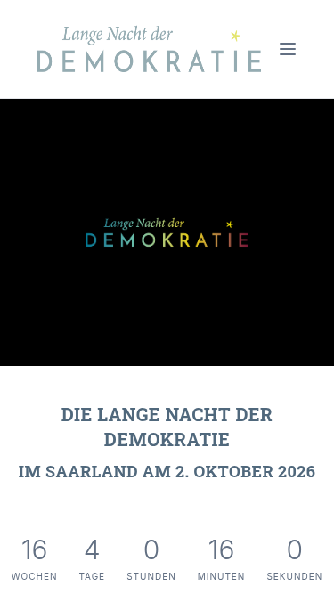 Lange Nacht der Demokratie – Mobile-Ansicht