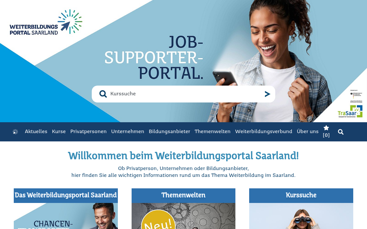 Arbeitskammer des Saarlandes – Desktop-Ansicht