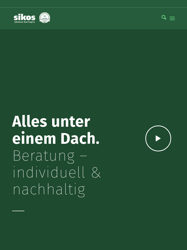 sikos – Tablet-Ansicht