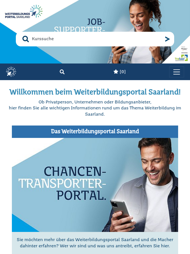 Arbeitskammer des Saarlandes – Tablet-Ansicht