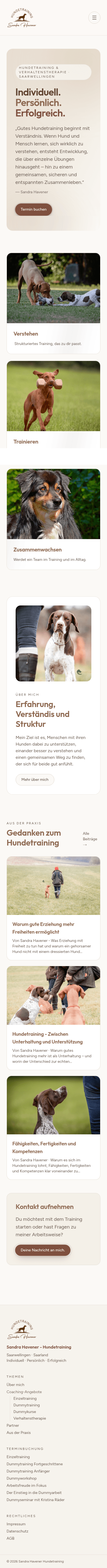 Sandra Havener Hundetraining – Mobile-Ansicht